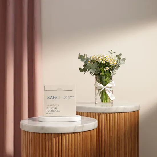 Raff by Paris Spa Signature Manicure and Pedicure Gift Voucher | Spirited Flower Vase