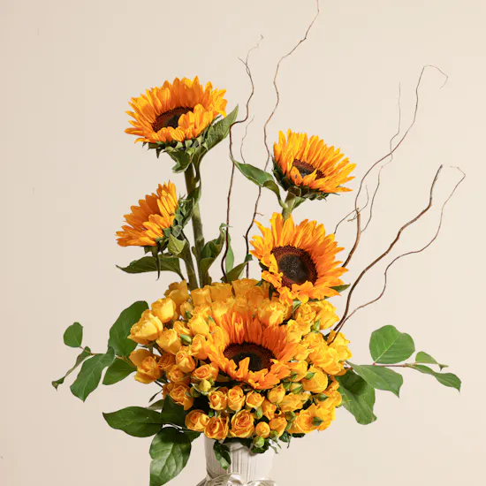 Pure Sunshine Flower Vase