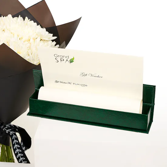 Grand Spa 40 OMR Voucher | White Chrysanths