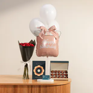 Floward Card 50 KWD | All Her Birthday Wishes Gift Set