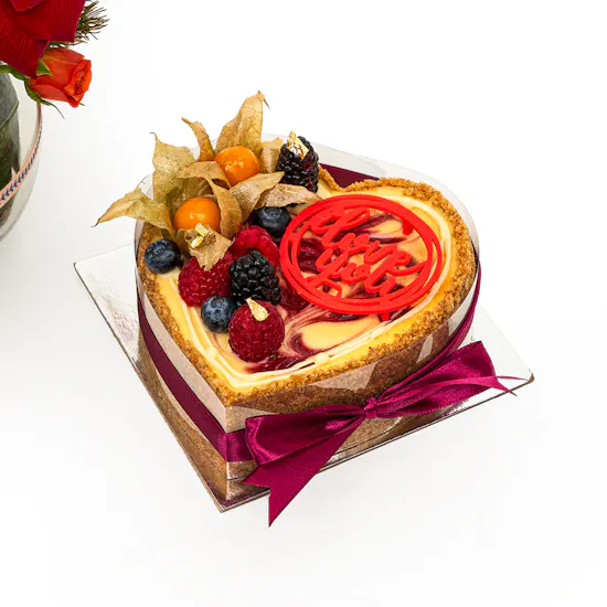 Cheese Cloud I Love You Cheesecake | Roses Vase