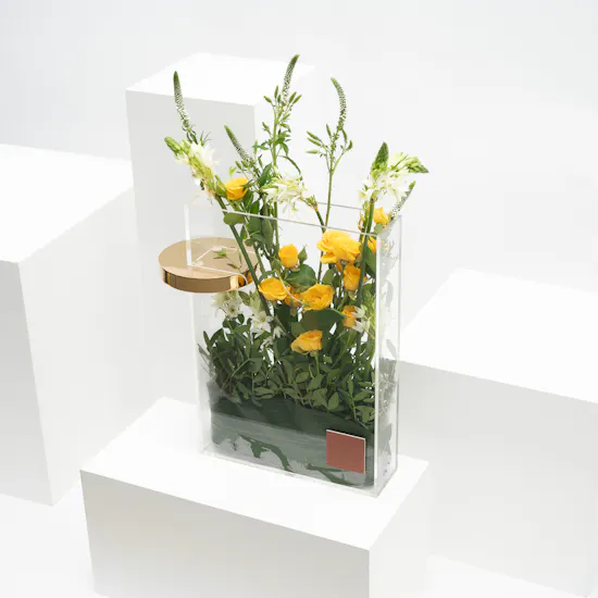 Bright Spring Flowers | Glass Vase