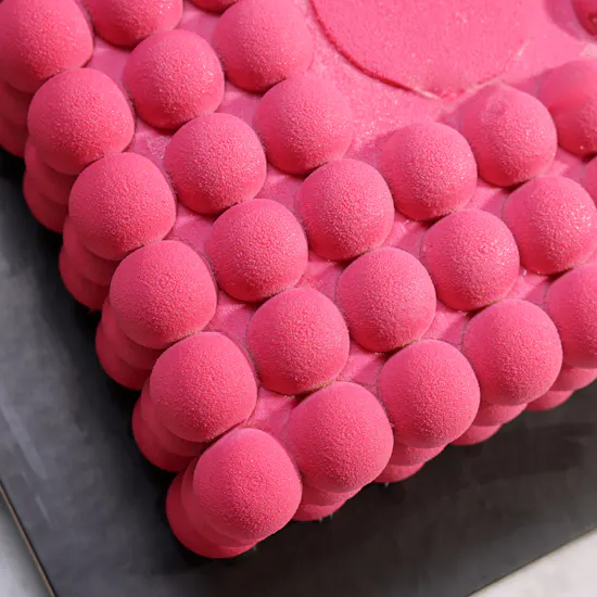 Dinara Kasko Strawberry Cake | Happy Birthday Flower Vase and Pink Balloons