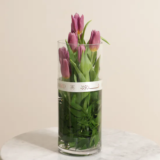 Nua Luxury Nakheel Cream Large Bonbon Box | Eid Festive Flower Vase