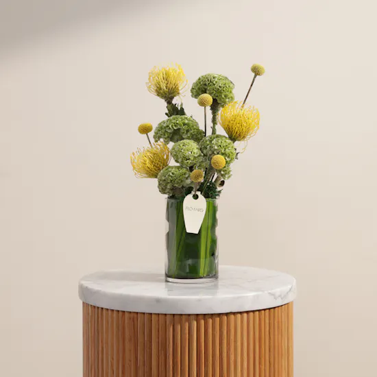 Golden Flower Vase