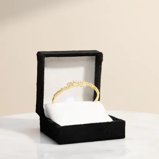 Artsy Flutter Cuff Gold-plated Bracelet