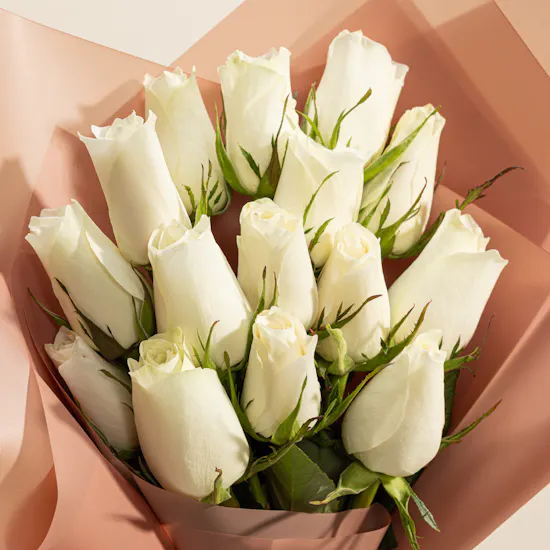 Endless Purity Roses Bouquet