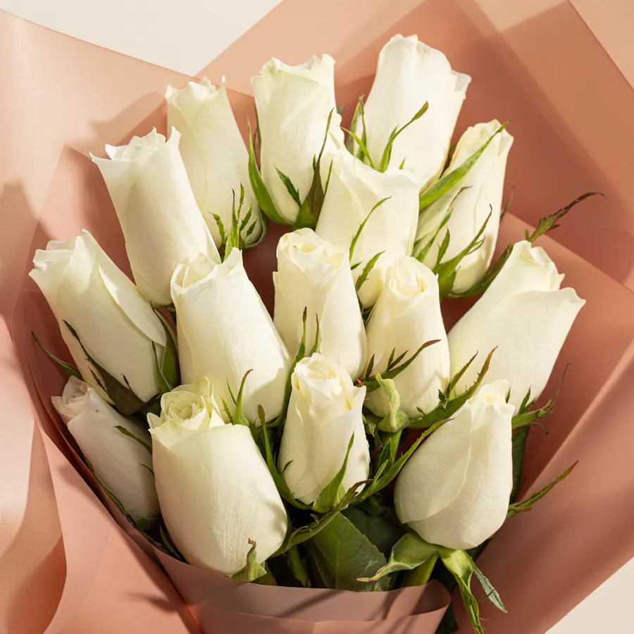 Endless Purity Roses Bouquet 3