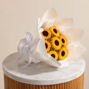 Gourmet Artistry Sunflower Cupcakes Bouquet