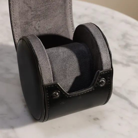 Heisse & Söhne Watch Roll Vintage 1 Black Watch Box