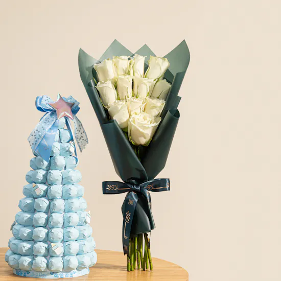 Welcome Little Prince Gift Set | Delicate Flowers