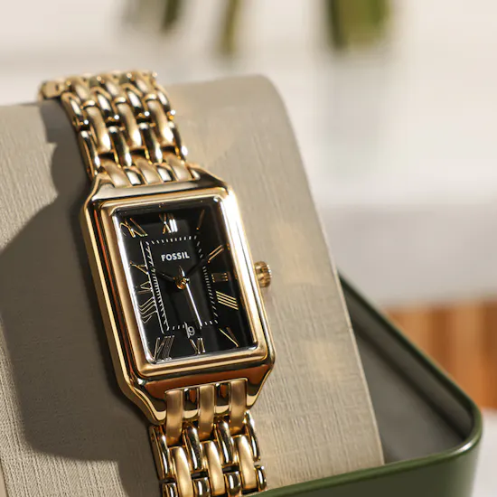 Fossil Raquel Gold-Tone Women's Watch | Joyful Flowers