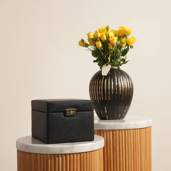 Artfeena Besht Crystal Clock | Made to Remember Flower Vase