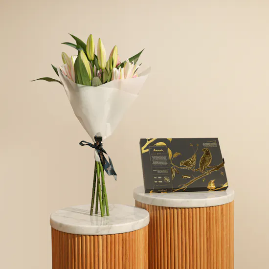 Anoosh Petite Chocolate Box | Full of Value Flowers Bouquet