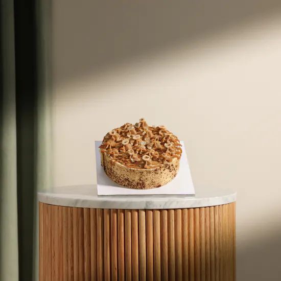 Floward Hazelnut Caramel Roll Cake