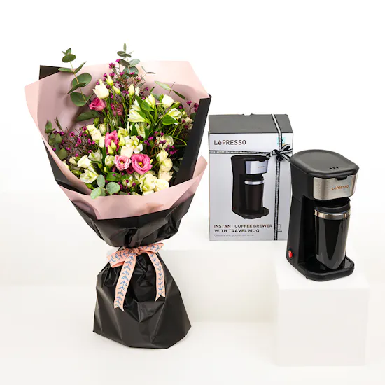 Ephone LePRESSO Instant Coffee Brewer with Travel Mug | Cute Booms