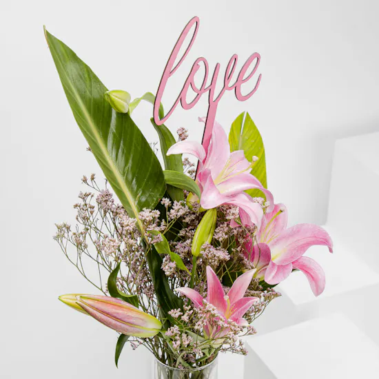 Love Flowers Vase