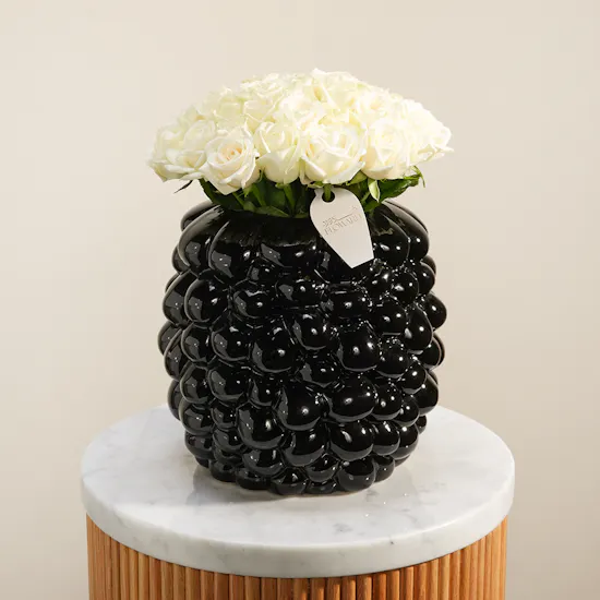 Ivory Halo Flower Vase