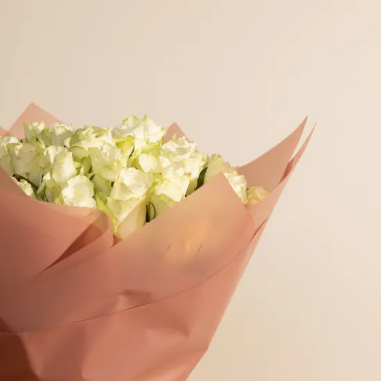 Pure White Rose Bouquet