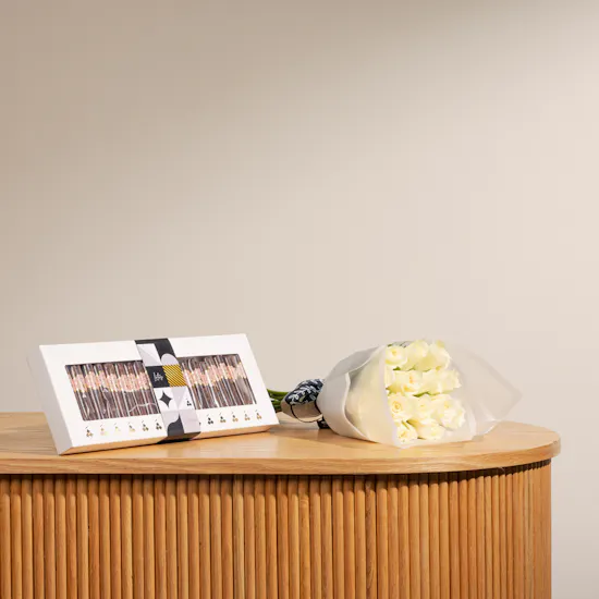 Shan Shal Cigar Chocolates | 15 White Roses