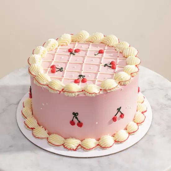 Floward Cherry Sweetheart Cake