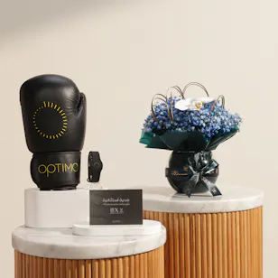 Optimo Membership Voucher with Original Gloves | Midnight Sky Flowers Vase