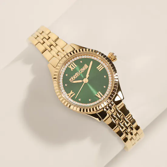 Roberto Cavalli Quartz Green Dial Watch