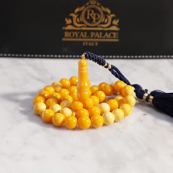 Royal Palace Misbaha with Amber Smell | Blue