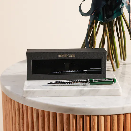 Roberto Cavalli Writing Pen | Charming Roses Bouquet
