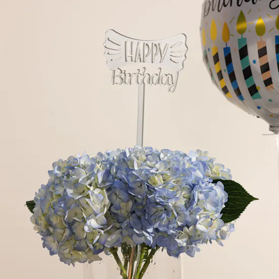 Abdul Samad Al Qurashi Blue Star EDP for Men | Birthday Flowers and Balloon