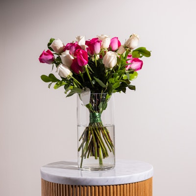 Vibrant Roses Vase