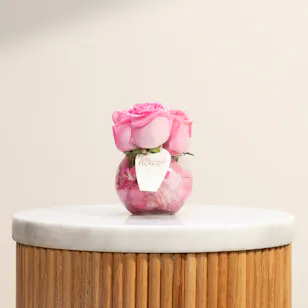 Pink Wish Flowers Vase Pink Wish Flowers Vase