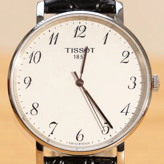 Tissot Crocodile Embossed Leather Watch