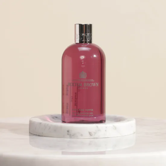 Molton Brown Fiery Pink Pepper Bath & Shower Gel | Delicate Blooms