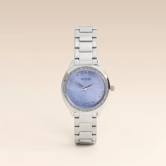 Guess Charlotte Silver Tone Analog Women’s Watch