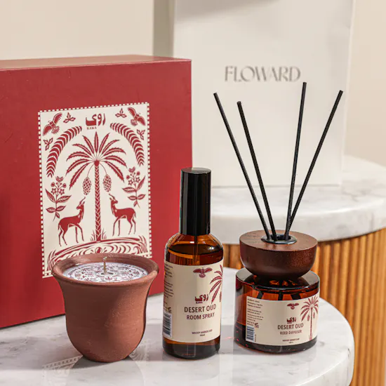 Rawa Desert Oud Home Fragrance Gift Set | Tender Thoughts Flower Bouquet