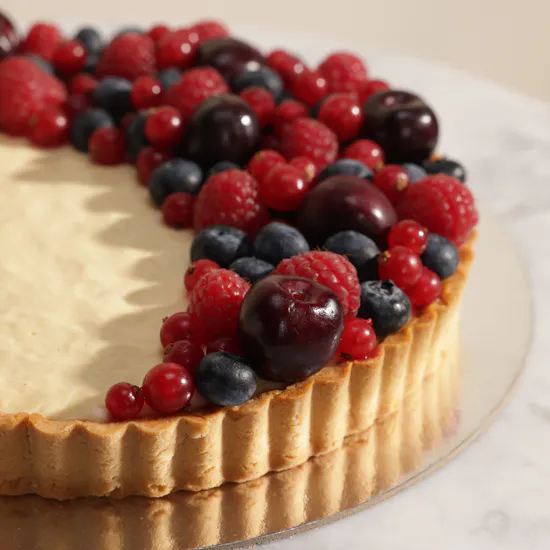 Floward Red Fruit Vanilla Crescent Tart