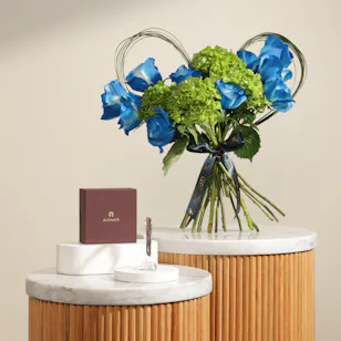 Aigner Gents Fashion Brown Leather Bracelet | Gentle Charm Flowers