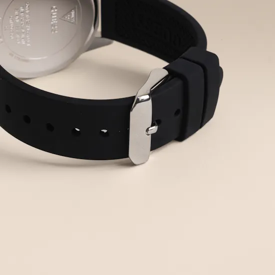 Guess Chip Black Silicone Analog Men's Watch