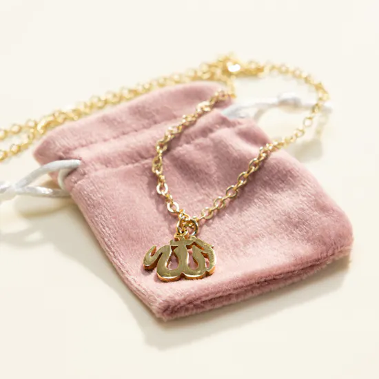 Hrh Gold-plated Allah Pendant Necklace