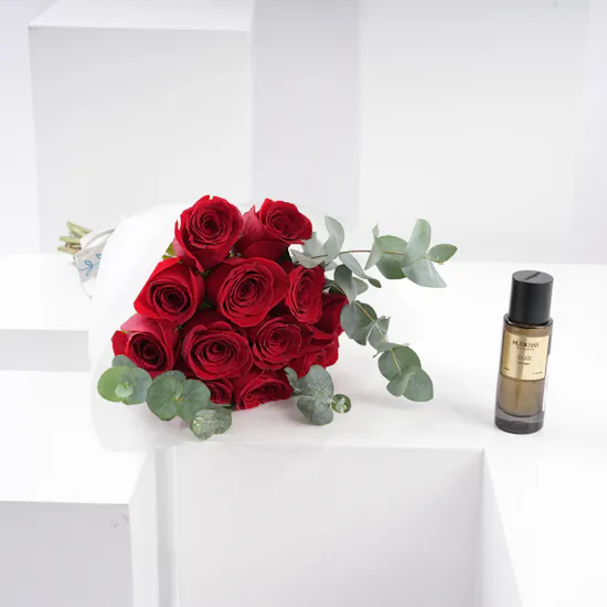 Mubkhar Oud Hair Mist | 12 Red Roses