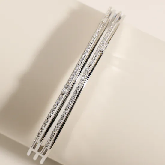 Alvira Silver Women's Bangle