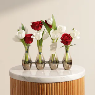 Quartet of Elegance Flower Vase