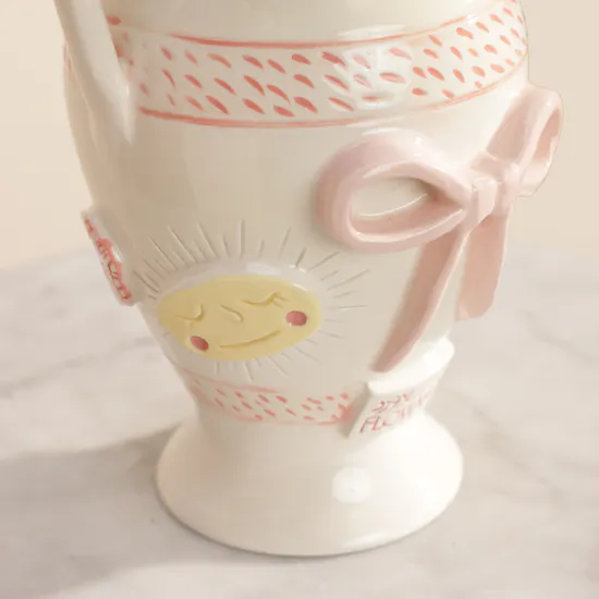 Keramos Studio Sweet Baby Girl Purple Tulip Vase
