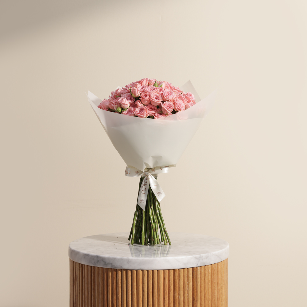 باقة بيبي جوري وردي مذهل | 35 زهرة