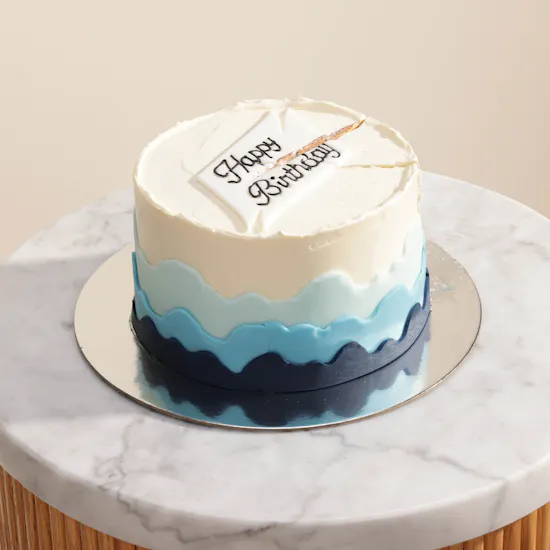 Floward Happy Birthday Mini Blue Cake