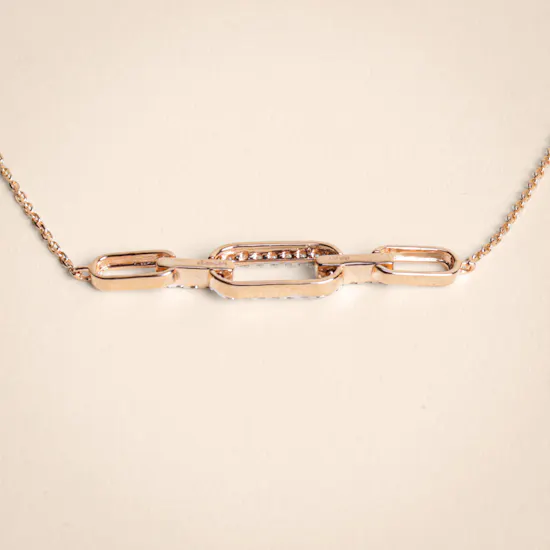 Damas Youth Lync Rose Gold and Diamonds Bracelet