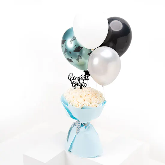 White Rose | Graduation Bouquet