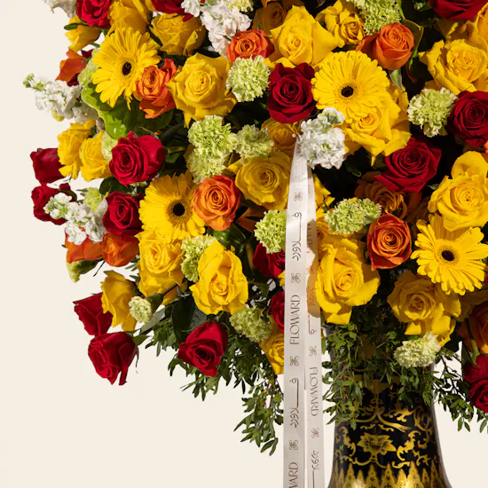 The Golden Majesty Colossal Flower Vase