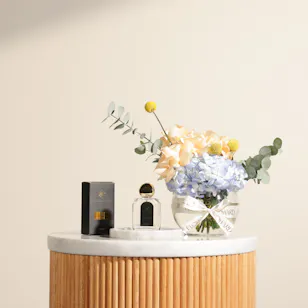 Atyab Bukannan Al Ola Musk Unisex EDP | Delightful Petals Flower Vase